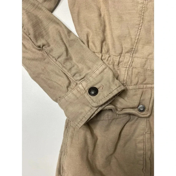Free People Women’s Outerwear Trooper Field jacket Brown Tan Small - Picture 4 of 8